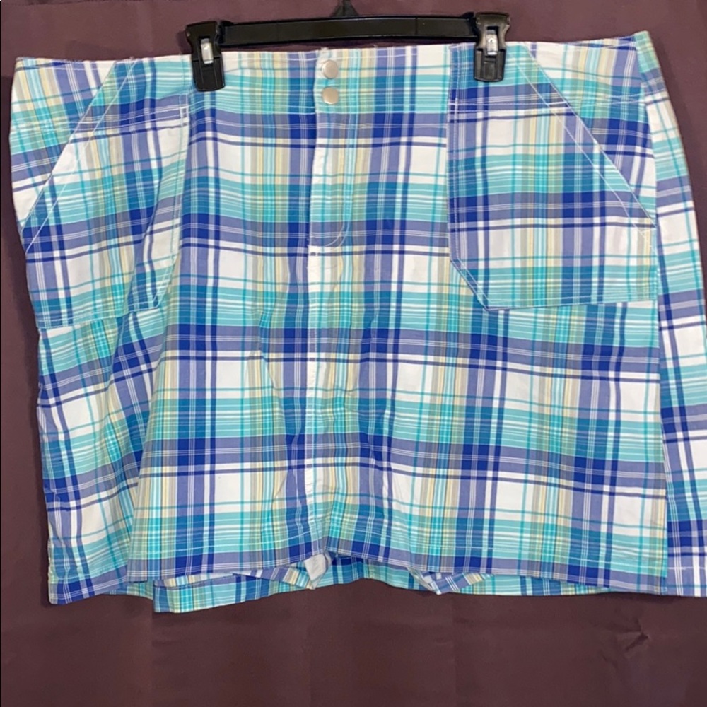 Lane Bryant Plaid Skort